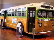 English: The bus on which Rosa Parks refused to give up her seat sparking the Montgomery Bus Boycott, a U.S. civil rights landmark.