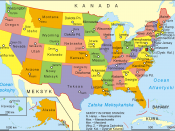 Stany Zjednoczone-mapa administracyjna