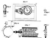 Cotton Gin Patent. It shows sawtooth gin blades, which were not part of Whitney's original patent.