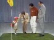 Woods at age 2 on The Mike Douglas Show. From left, Tiger Woods, Mike Douglas, Earl Woods and Bob Hope on October 6, 1978.
