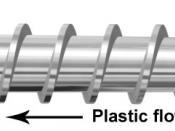 English: Plastic extruder screw