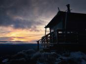 Hager Mountain Fire Lookout at sunset
