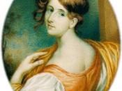 1832 portrait of English writer and biographer Elizabeth Gaskell (1810-65)