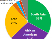 English: Ethnic composition of American Muslims, according to the CAIR (Council on American-Islamic Relations, Washington D.C.http://www.cair.com/Portals/0/pdf/The_Mosque_in_America_A_National_Portrait.pdf)