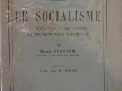 Couverture du livre de Emile Durkheim, Le Socialisme