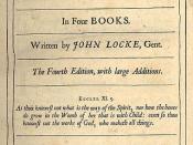 Title page for the fourth edition of John Locke's Essay Concerning Human Understanding