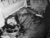The body of Diem in the back of the APC, having been executed on the way to military headquarters.