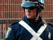 Boston Police - Special Operations Officer on duty at the 2007 Boston Veteran's Day parade.