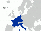 Animated map of European Union, enlargements up to 2007. Color change is from the European Communities to European Union. European Communities European Union