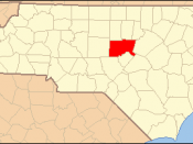 Locator Map of Chatham County, North Carolina, United States