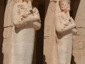 Osirian statue of Hatshepsut - Temple of Hatshepsut @ Luxor