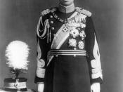 Hirohito in dress uniform
