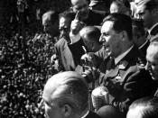 Español: Perón dando un discurso