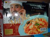 Mafia spaghetti with seafood and tomato sauce