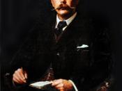 English: Portrait of Arthur conan doyle by Sidney Paget.c. 1890