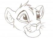 A drawing of the Simba character from The Lion King by my friend Steve. Used under fair use and does not affect The Walt Disney Company in any way.