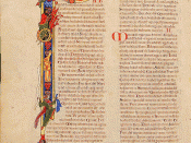 Winchester Bible, fol.120v. Second Kings (England, Winchester, c. 1160-1175)
