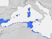 Carthage and its dependencies in the 3rd century BC. It was one of a number of Phoenician settlements in the western Mediterranean.