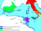 English: Carthaginian empire through the Punic wars