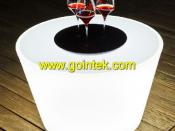 Fashion Polyethylene Competitive LED Coffe Table