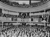 English: A 1933 audience to a Gilbert and Sullivan performance in His Majesty's Theatre in Perth, Western Australia.