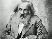 A portrait of Russian chemist Дмитрий Иванович Менделеев (Dmitri Ivanovich Mendeleyev), February 1834–2 Feb 1907.