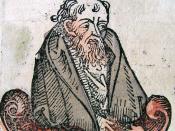Empedocles as portrayed in the Nuremberg Chronicle