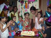 English: A child's birthday celebration