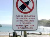 sign informing citizens of illegal drinking hours located in Port Campbell, Victoria, Australia. Author: me, Paul Vlaar Date: 2005-01-23 Source: http://www.neep.net/photo/signs/show.php?8983