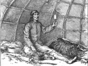 English: Ojibwa midewiwin preparing herbal medicine.