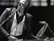 English: Bob Dylan performing in Rotterdam, June 23 1978