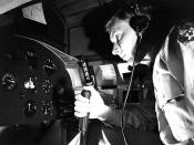 [Military Personnel Using Link Trainer with Kollsman Instrument Panel, Randolph Field]