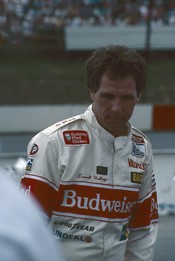 English: NASCAR champion Darrell Waltrip in the mid 1980s. Photo by Ted Van Pelt.