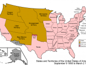 An enlargeable map of the United States after the Compromise of 1850