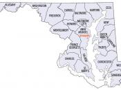 English: Map of Maryland counties