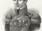 English: This is a lithograph of Mexican President Antonio Lopez de Santa Anna. The image is now located at the Benson Latin American Collection at the University of Texas at Austin. This image was reprinted in Craig H. Roell's 1994 book Remember Goliad!,