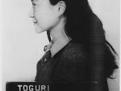 Iva Toguri mug shot, Sugamo Prison--March 7, 1946.