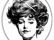 Français : Irène Adler, personnage des aventures de Sherlock Holmes, ici dessinée par Charles Dana Gibson.