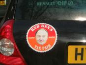 English: Red Ken car sticker from Easy Rent a Car