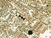 Locations of King's Bench Prison and Horsemonger Lane Gaol c.1833