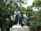 English: Statue of Yamauchi Chiyo in Kochi, Japan