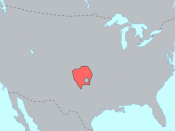Original Southern Plains territory of the Kiowa Nation