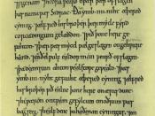 English: A page from the C manuscript of the Anglo-Saxon Chronicle. It shows the entry for the year 871. British Library Cotton Tiberius B i. Français : Page du manuscrit C de la Chronique anglo-saxonne, montrant l'entrée pour l'année 871.