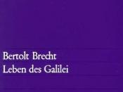 Title of Bertolt Brecht's Life of Galileo in the edition suhrkamp