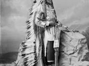 Chief Little-Wound Oglala, Sioux 1877 photographed in Washington D.C.
