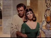Cropped screenshot of Richard Burton and Elizabeth Taylor from the trailer for the film Cleopatra.