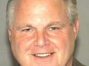 Rush Limbaugh booking photo from his arrest in 2006. These charges were eventually dropped by the local prosecutor.