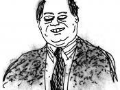 Rush Limbaugh as drawn by Rex Lameray in July 2004.