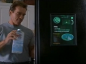 Internet refrigerator as seen in the science fiction film The 6th Day