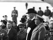 Francisco Franco and Dwight D. Eisenhower in Madrid in 1959.